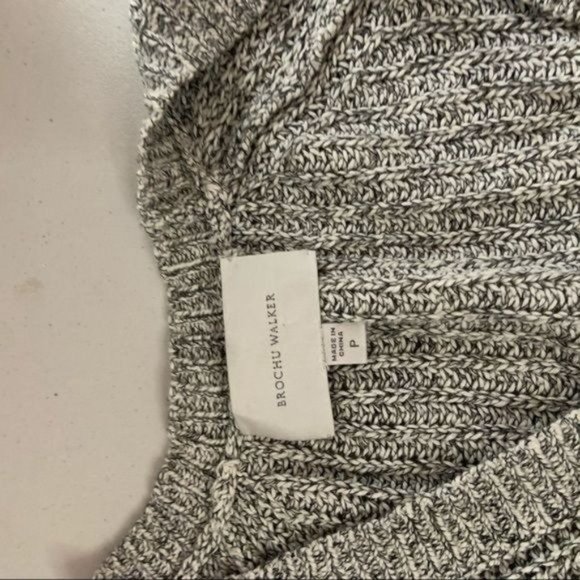 BROCHU WALKER COTTON COLOR BLOCK MARLED CARDIGAN S - Picture 5 of 9